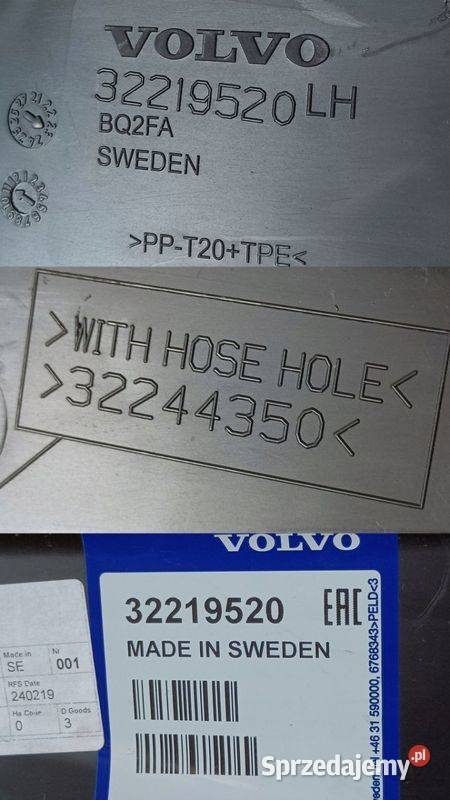 VOLVO XC90 II 2015 WYGŁUSZENIE OSŁONA BŁOTNIKA osobowe Pleszew sprzedam