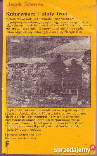 9089 KATARYNIARZ I ZŁOTY TRON JACEK STWORA Czyrna