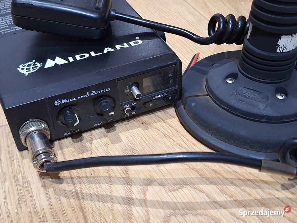 CB RADIO Midland 203 Plus ANTENA SIRIO ML145 Elektronika łódzkie Bełchatów