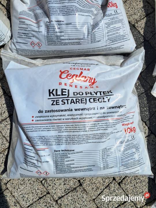 Klej do płytek ze starej cegły Cegmar 4500 Zebrzydowice sprzedam