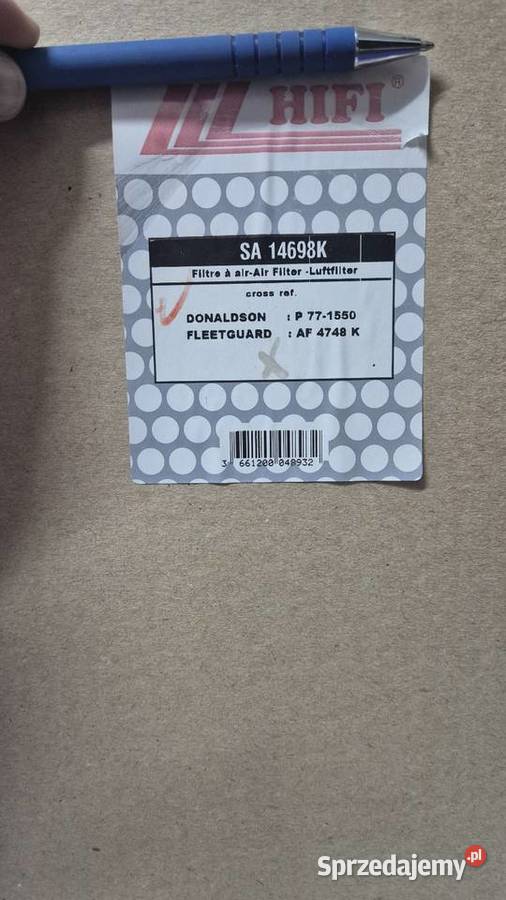 Filtr powietrza HIFI FILTER SA 14698 K Zamość