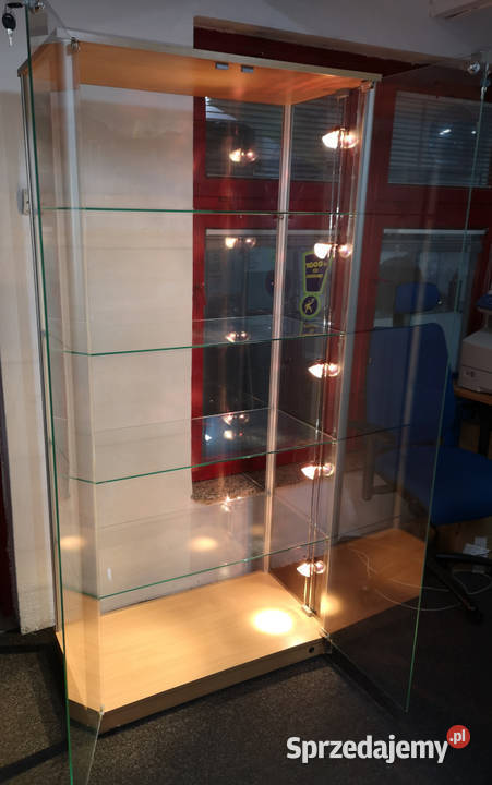 Gablota szklana z oświetleniem bocznym Łódź sprzedam