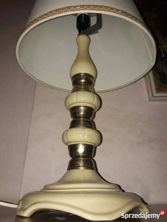 LAMPA CERAMICZNA retro vintage rarytas lata 6070 Antyki Gliwice