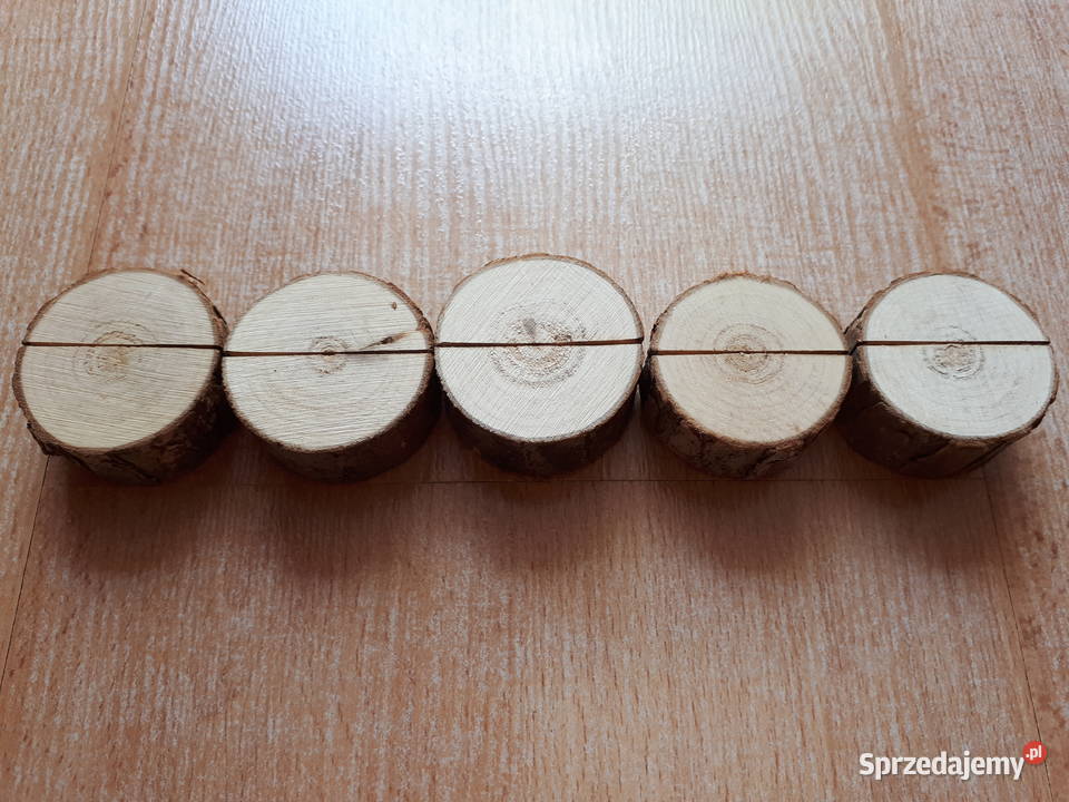 Podstawka naturalna z korą pod kartę dnia