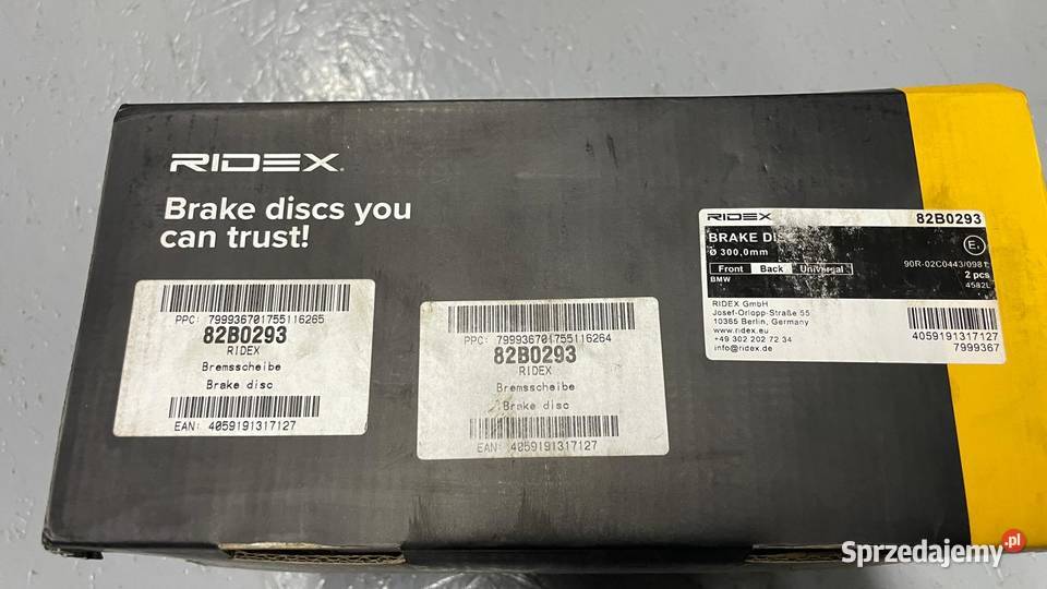 Komplet x2 Tarcze Hamulcowe Tył 300 BMW 1 E81 Kraków