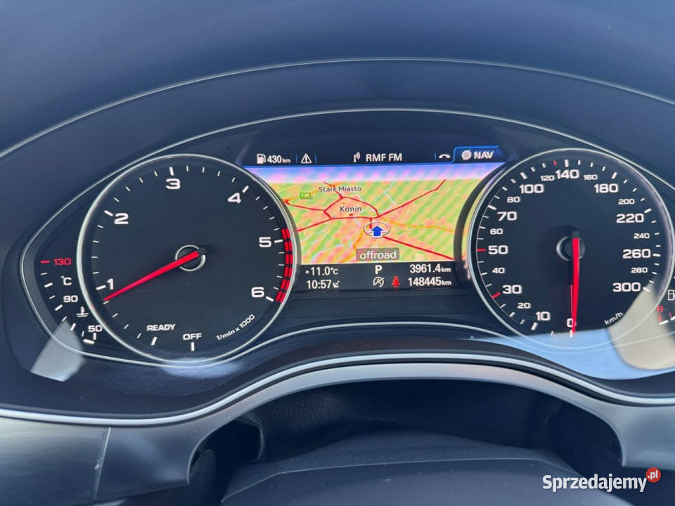Audi A6 Salon Polska Bezwypadkowy Gwarancja 12 148500km A6 wielkopolskie Konin