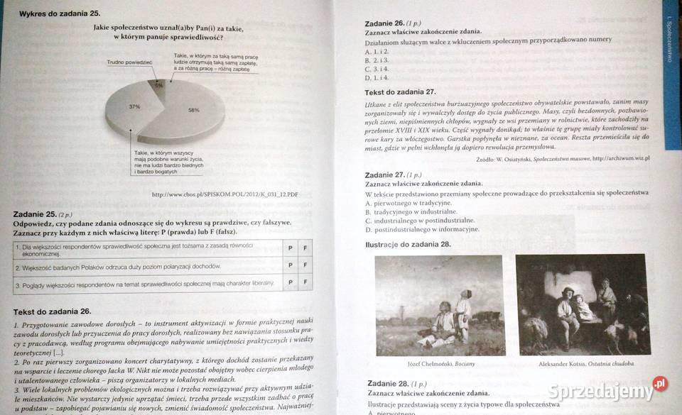 W centrum 1 Maturalne karty pracy WOS Ewa miękka Chełm sprzedam