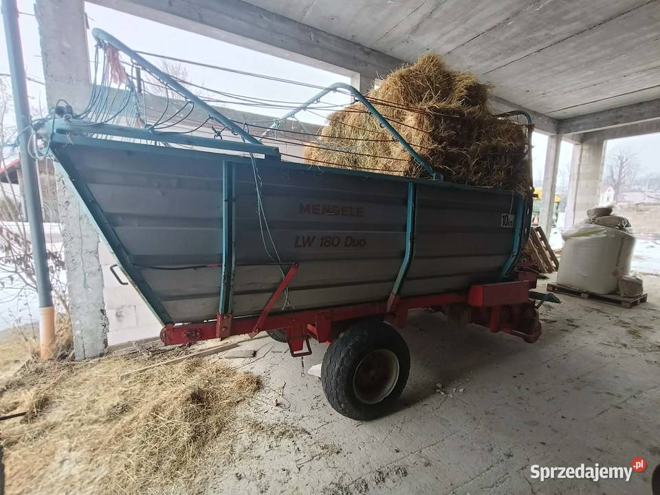 Przyczepa zbierająca Mengele LW 180 Duo stan Przyczepy rolnicze Sonina