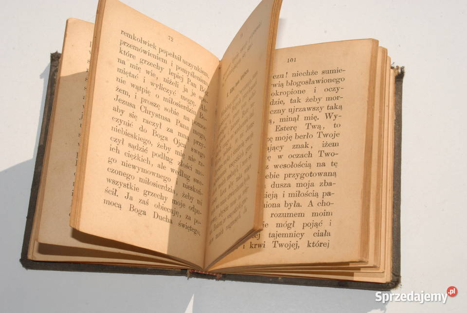 Książka Modlitwy nabożnego Chrześcijanina 1890 Cieszyn