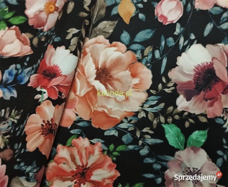 Dzikie róże tkanina obiciowa dekoracyjna Katowice