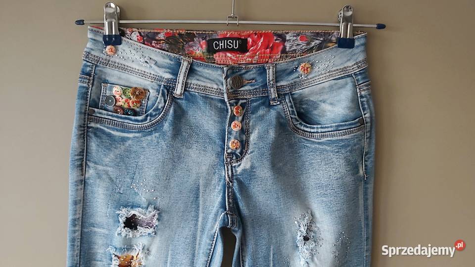 Spodnie damskie jeansowedżinsowe Chisu rS36 lubelskie