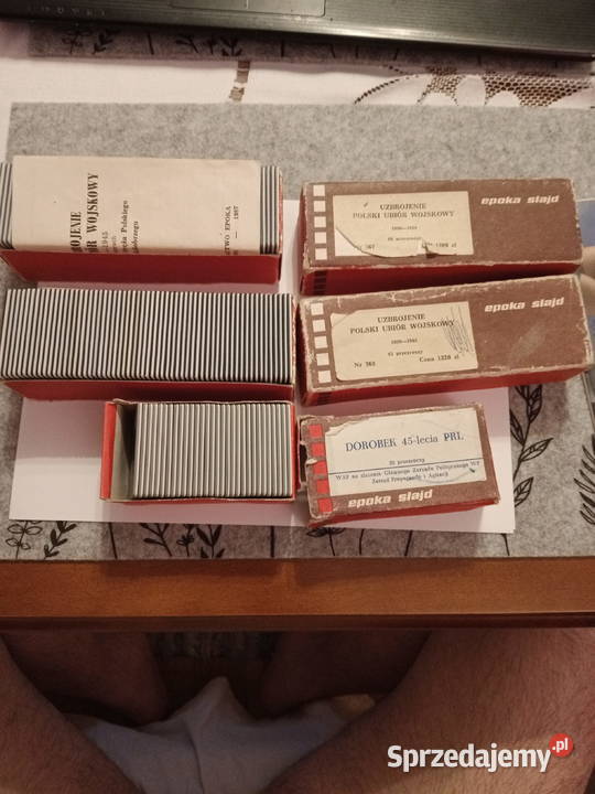 Slajdy rzutnik 3 paczki Uzbrojenie Polski Ubiór Grudziądz