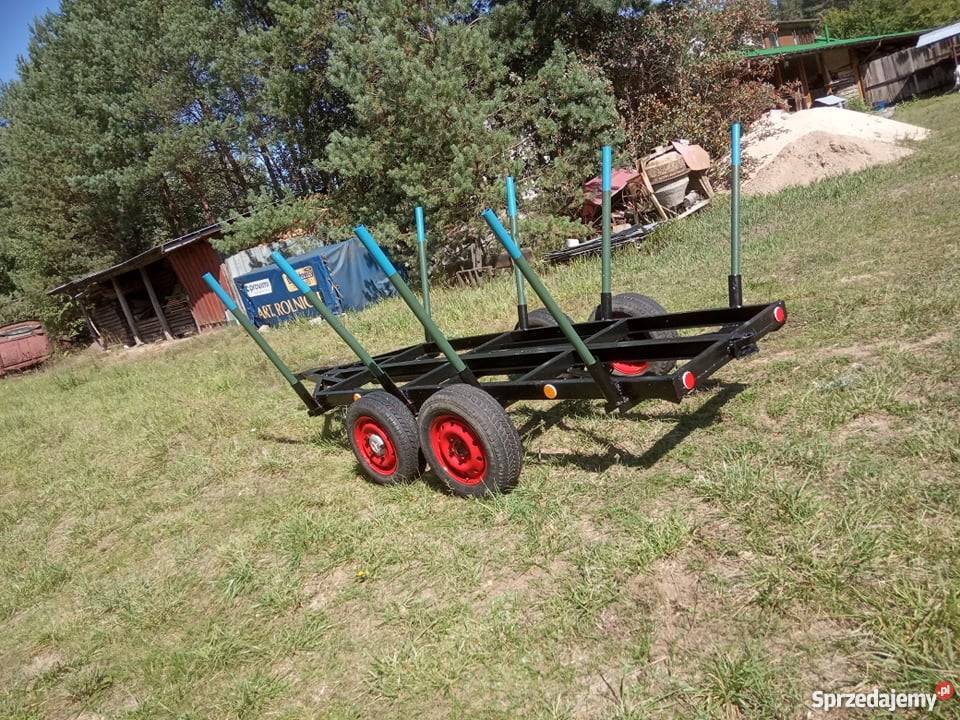 Przyczepa leśna KŁONICOWA do bali dłużycy drewna