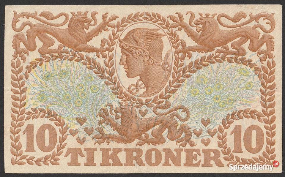 DANIA 10 KORON 1937 Numizmatyka Łódź