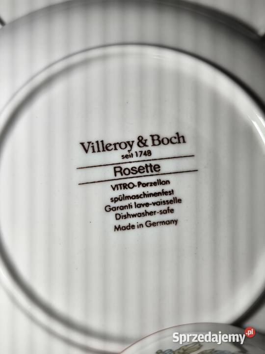 Zestaw kawowy trio Villeroy Boch Rosette Chełm