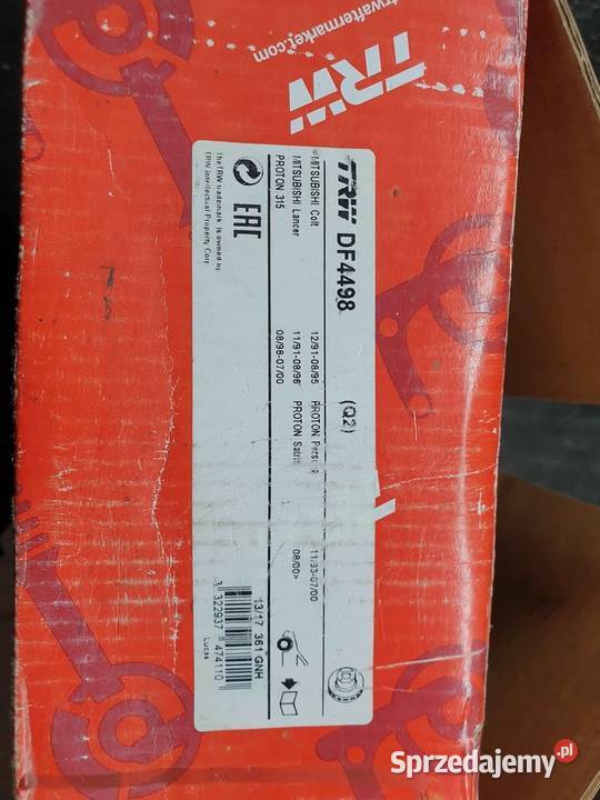 Tarcza hamulcowa TRW DF4498 lancer colt proton osobowe Parczew