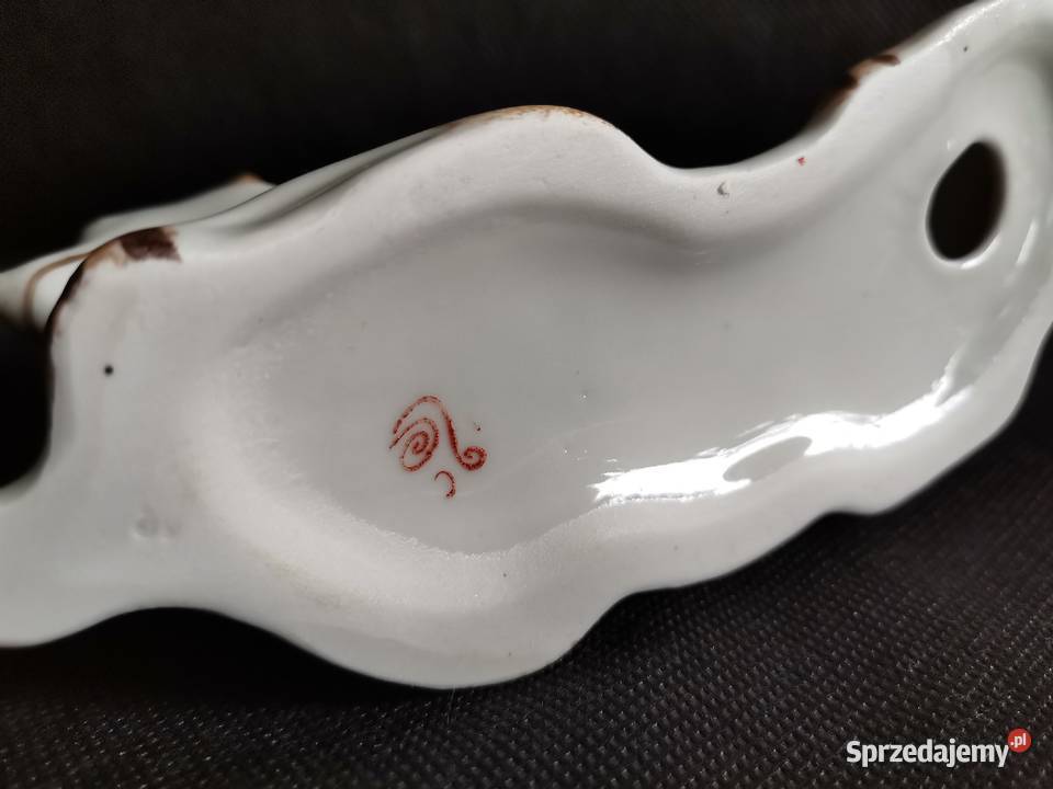 Stara figurka Pies Shiba Inu porcelana Połonne Katowice