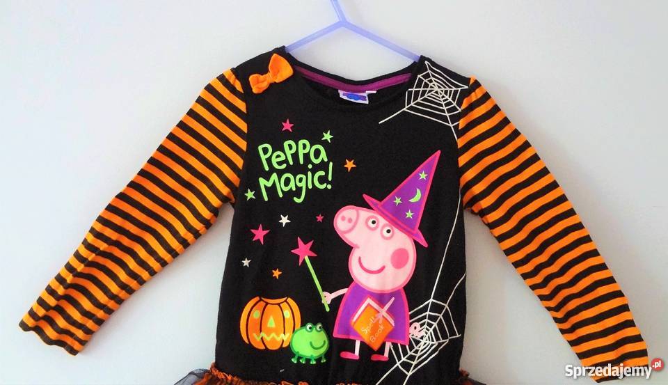 Sukienka Kostium na Halloween 74 dynia peppa dziewczynka