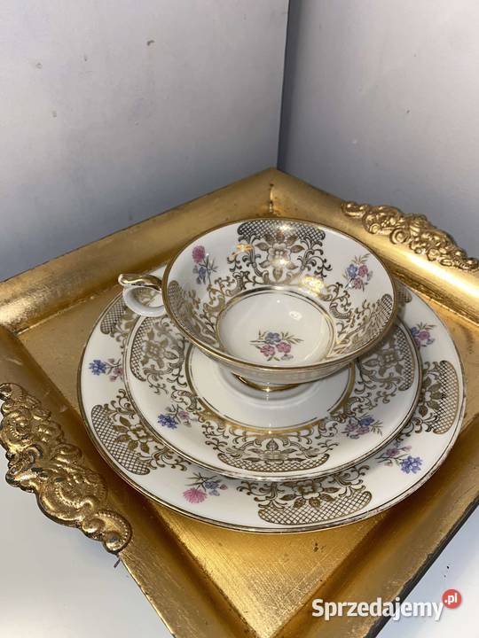 Trio śniadaniowe filiżanka porcelana bavaria sprzedam
