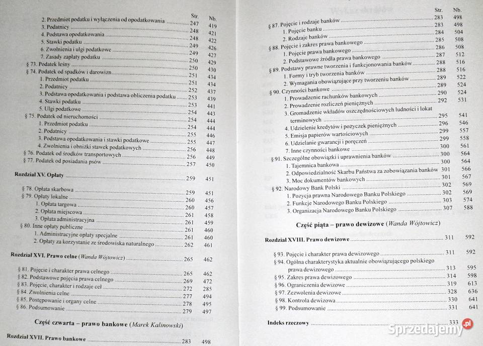 Prawo finansowe B Brzezinski T Debowska M