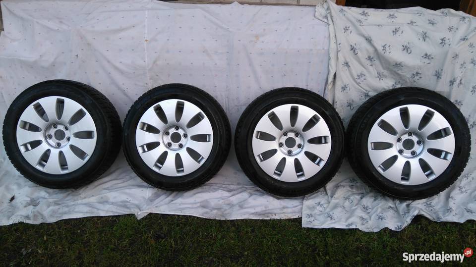Felgi aluminiowe z oponami zimowymi Audi 16 lubelskie Biłgoraj sprzedam