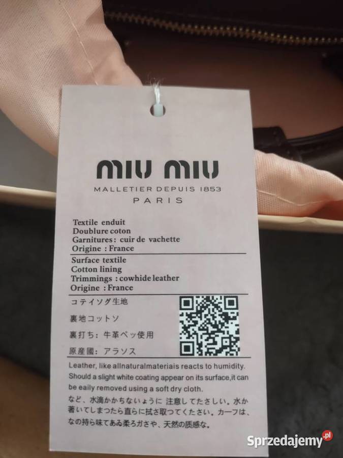 Torebka Damska Miu Miu Bełchatów