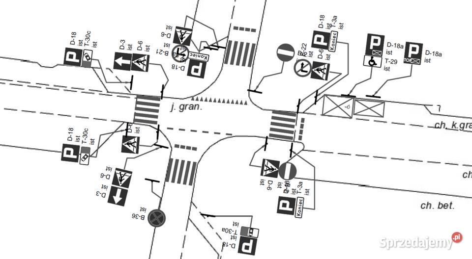 Wykonam projekt organizacji ruchu drogowego Projektowanie i usługi architektoniczne łódzkie Aleksandrów Łódzki