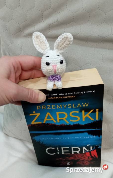 Króliczek wykonany na szydełku zakładka do łódzkie Łask sprzedam
