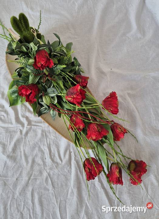 Dekoracja nagrobna stroik kompozycja na cmentarz Pleszew