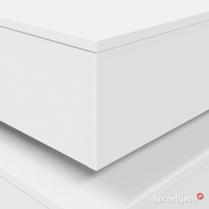 Stolik kawowy z oświetleniem LED biały 50x50x40 Warszawa