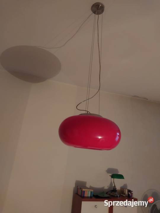 Lampy klosze czerwone 2 wiszące 1 stojąca stan opolskie Opole