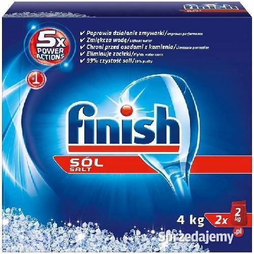 Finish Sól Ochronna Do Zmywarek 4 Części i Akcesoria