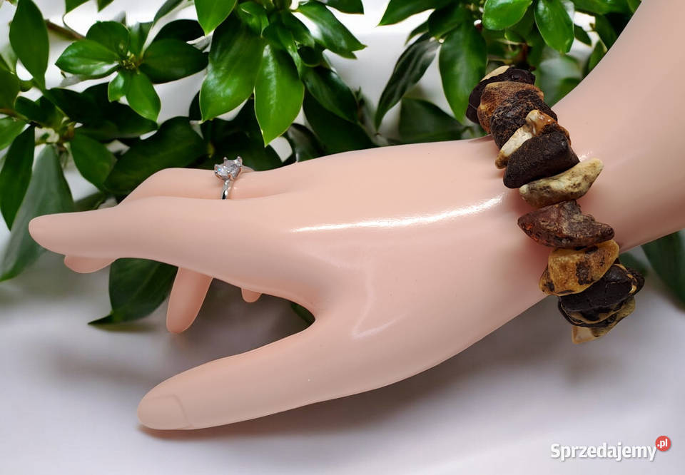 Bransoletka z bursztynu bursztyn bałtycki bryłki Warszawa sprzedam