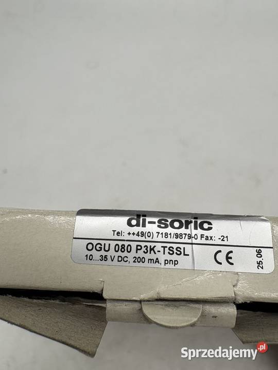 DiSoric OGU 080 P3KTSSL Czujnik widełkowy