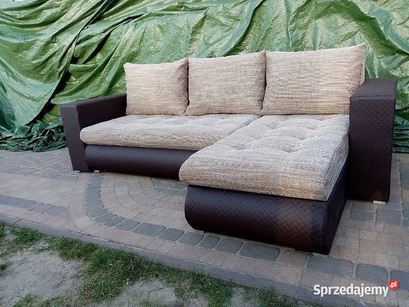 Tani narożnik 240x150 z funkcją spania Szybka 70cm Łódź