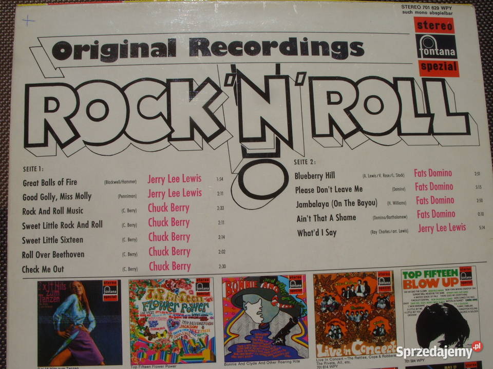 WINYL LP ROCK N ROLLF DOMINO CHBERRY LEE LEWIS Muzyka Wołów