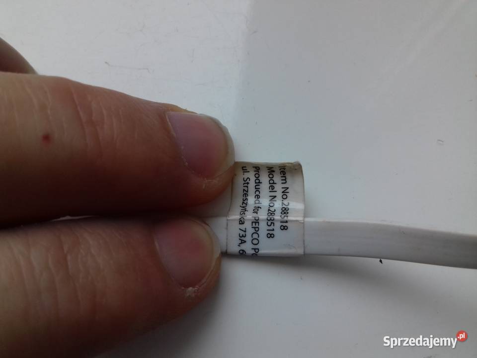 Kabel USB microUSB 150 płaski biały używany Bydgoszcz