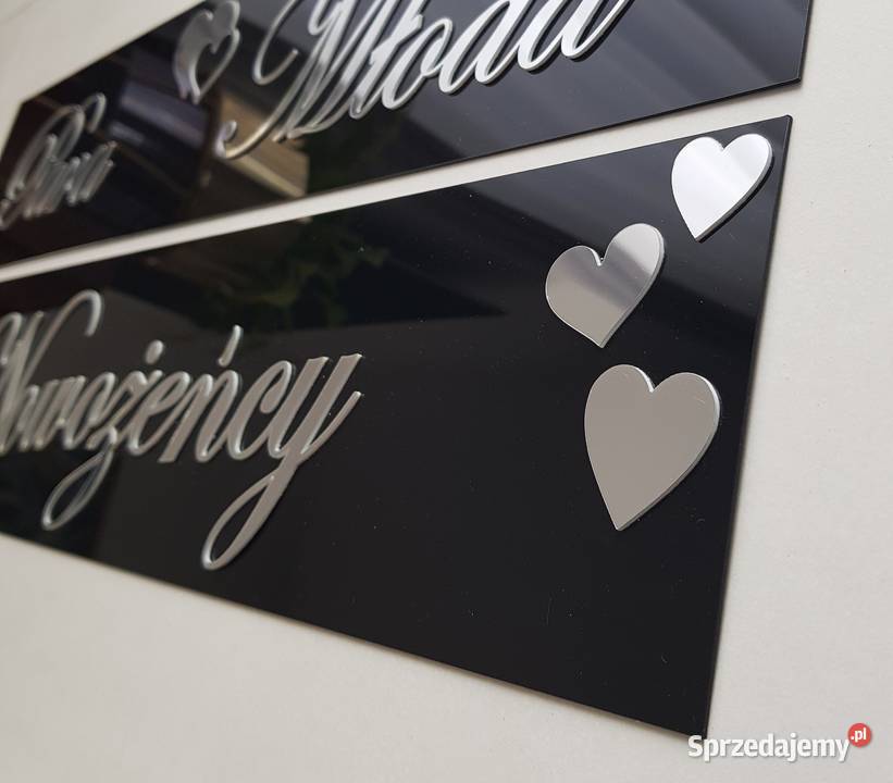 Tablice ślubne na rejestrację