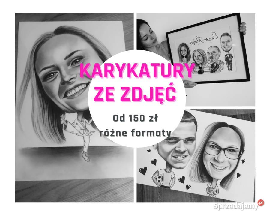 Karykatura portret ze zdjęcia na zamówienie Żory