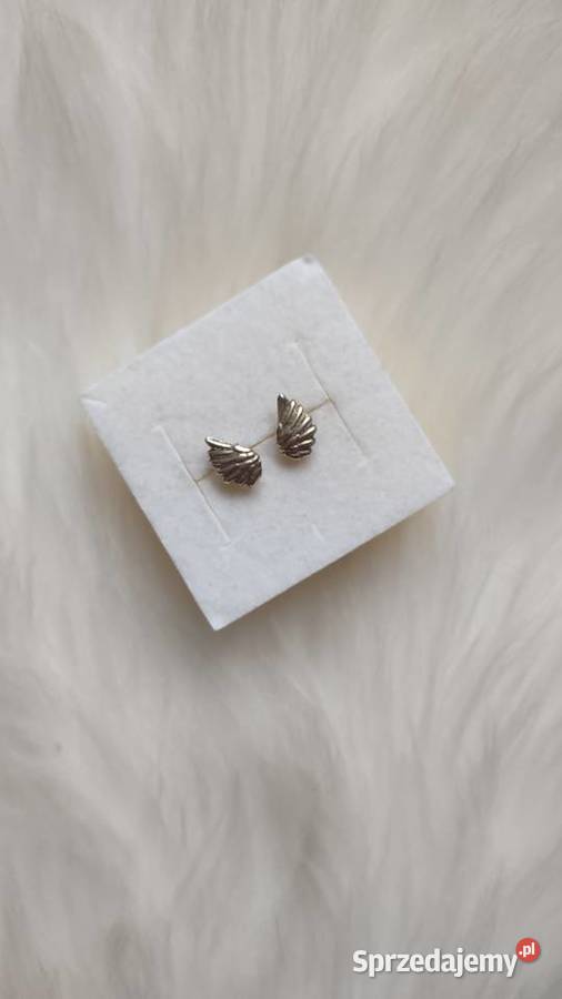 Małe kolczyki skrzydełka Olkusz