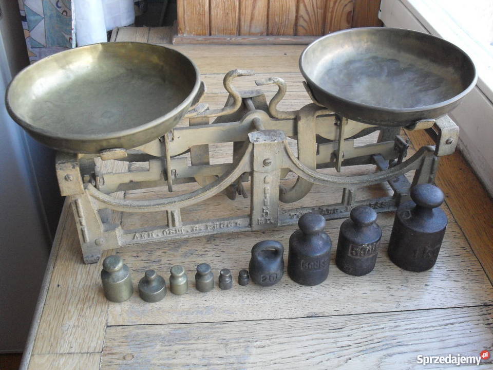 Waga szalkowa przedwojenna 5 kg Warszawa - Sprzedajemy.pl