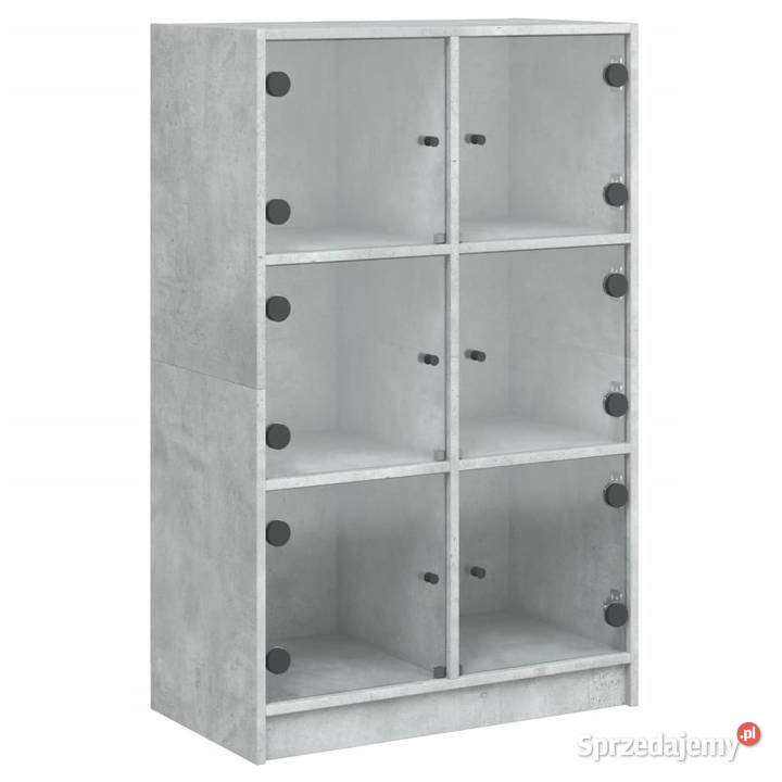 Szafka z drzwiczkami szarość betonu 68x37x109 Warszawa