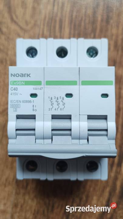 NOARK Wyłącznik nadprądowy 3P C 40A 100147 Chrzanów
