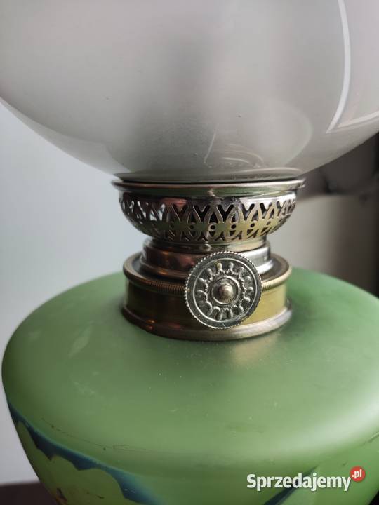 Stara francuska lampa naftowa XIX w 43