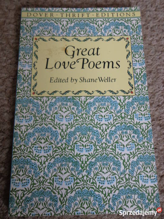 Great Love Poems Edited by Shane Weller Dover łódzkie Łódź