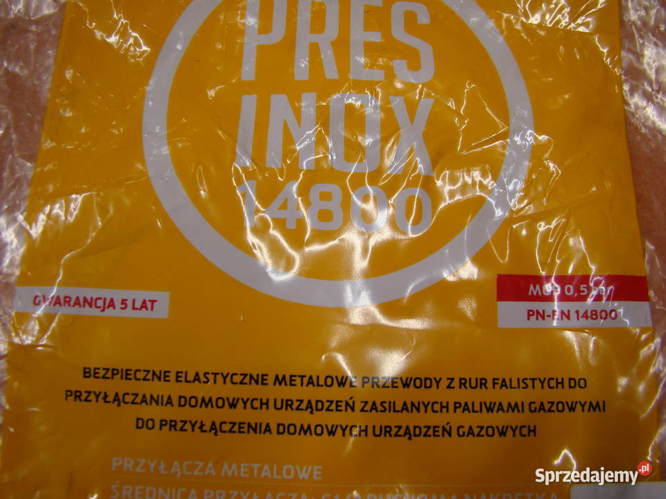 Elastyczny przewód gazowy TUCAI 12 cala L 125 Hydraulika i armatura Bielsko-Biała