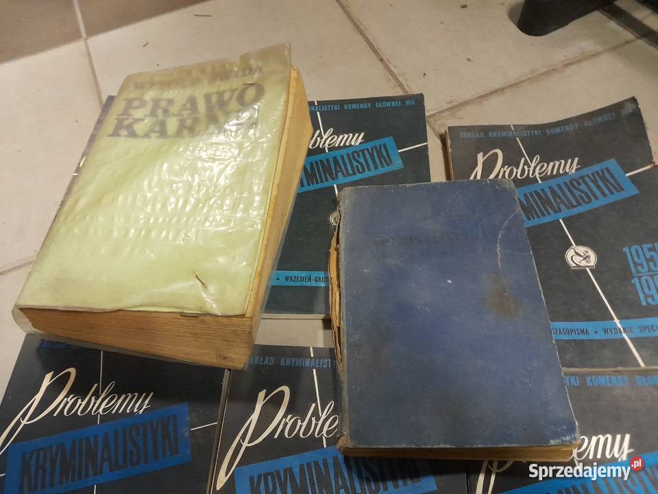 Książki kryminalistyka lat 80 Skierniewice