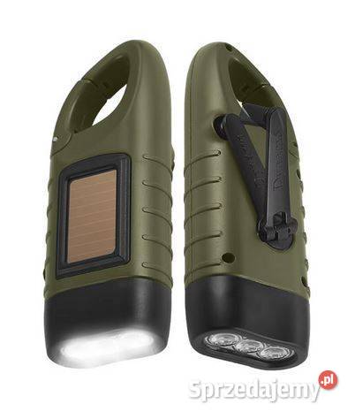 Latarka LED na korbkę solar bez baterii Warszawa