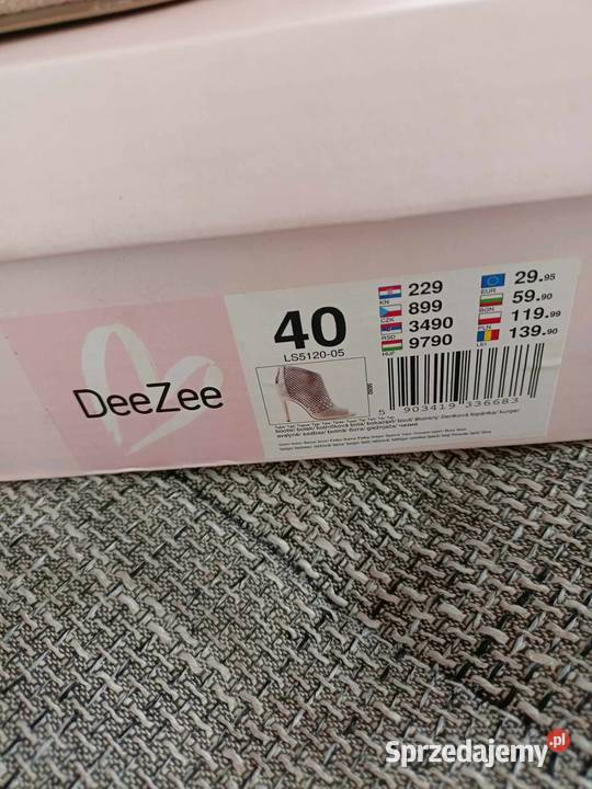 Nowe Botki na obcasie ażurowe Włocławek