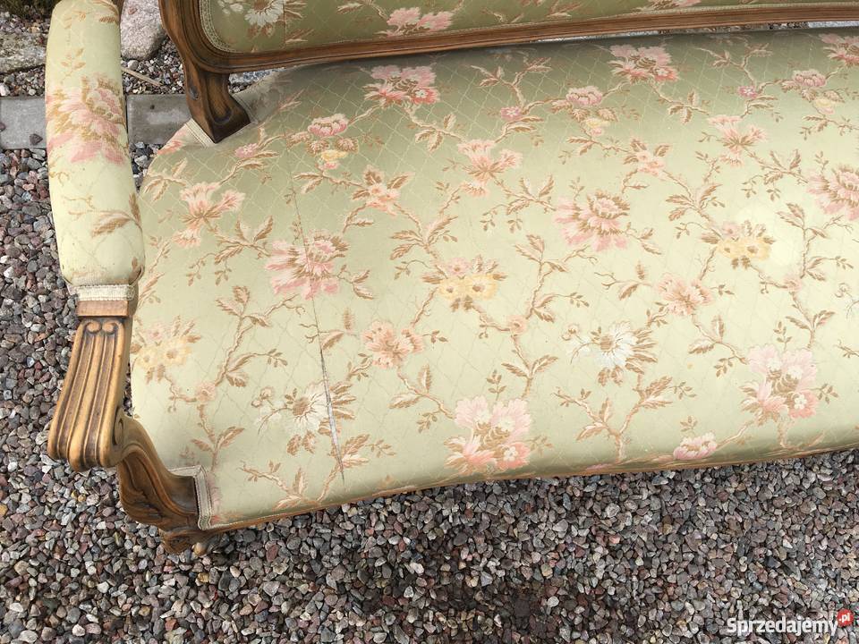 Ludwik sofa dwa fotele do renowacji Meble Dobrzany